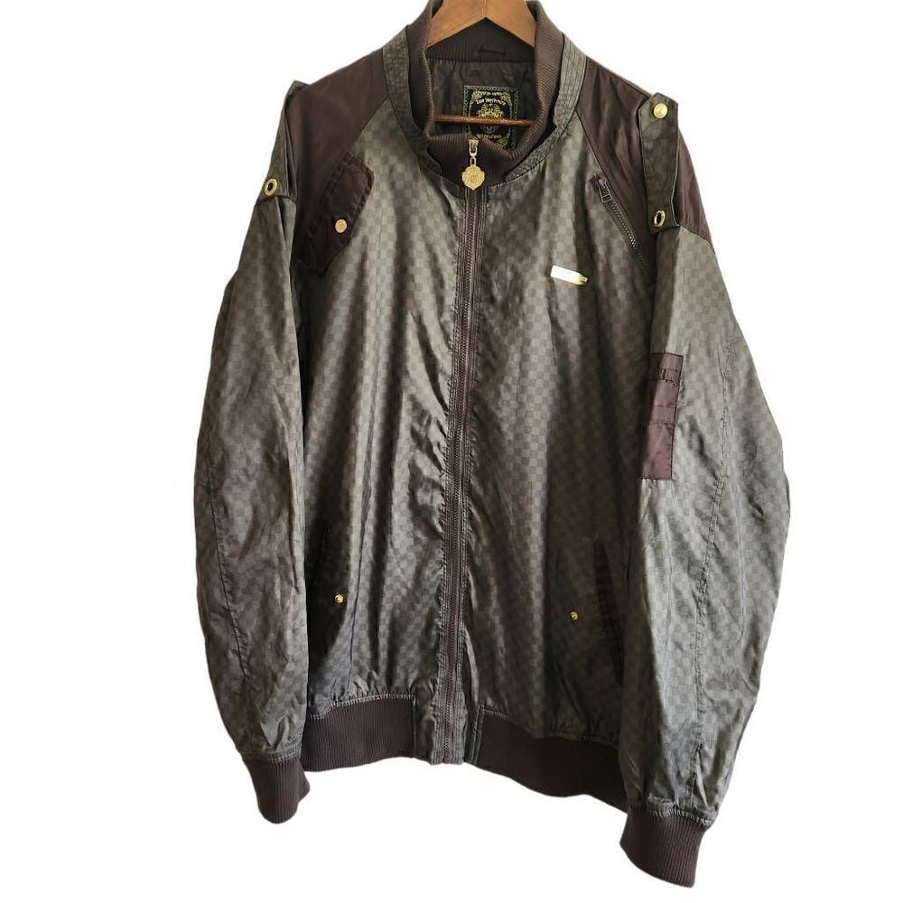 Live Mechanics Bomber Jacket Mens 4XL Water Resistant Winbreaker Utility Hounds